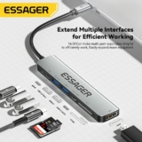 Essager USB-C Hub – תחנת עגינה מתקדמת להרחבת החיבורים